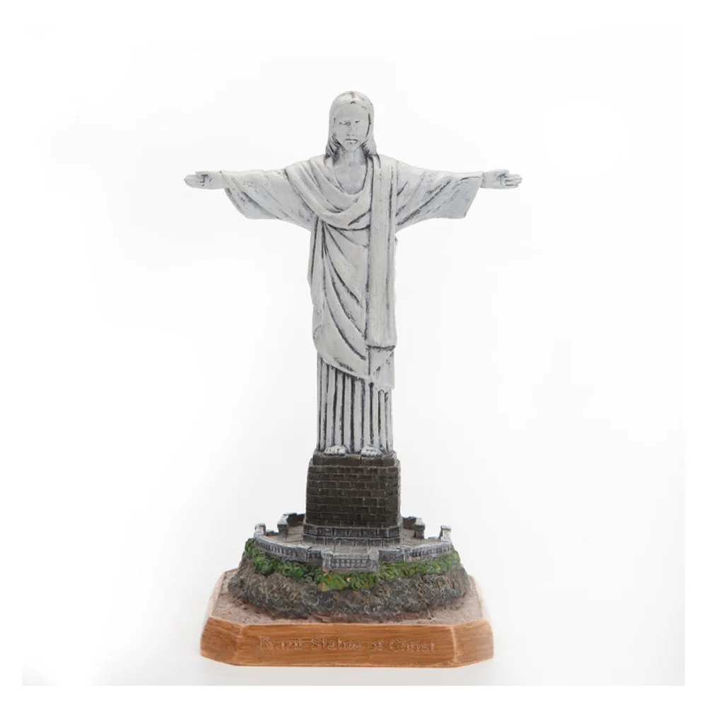 World Famous Building Brasil Brazil Rio de Janeiro Cristo Redentor Jesus Christ Landscape Statue Miniature Model Craft Figurine 2
