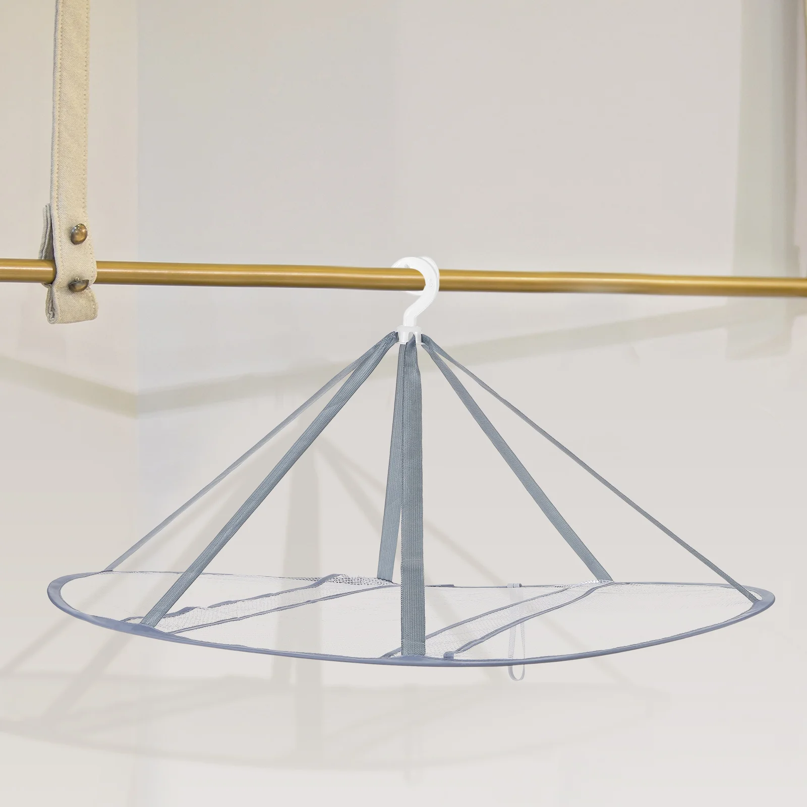 Foldable Clothes Drying Rack Net Laundry Air Flat Mesh Sweater Hanging Drying Net Vegetable Storage ganization Drying Nets 3