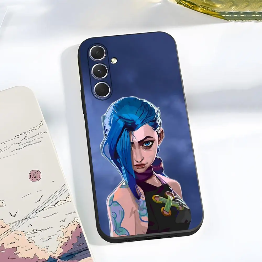 Arcane Anime Characters Black Soft Shell Phone Case