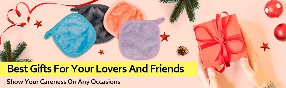 Description Picture 6 of item12pcs Makeup Remover Pads Reusable Pads Makeup Eraser Microfiber Facial Towel Face Cleaner Cleaning Wipes Skincare Tools
