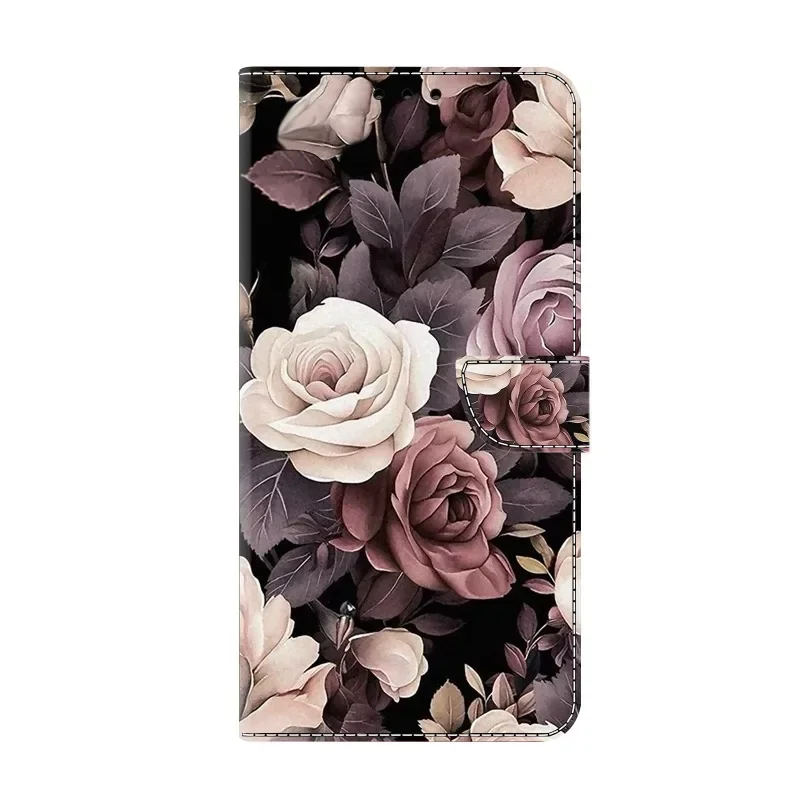 Premium Painted Wallet Flip Stand Case for Samsung Galaxy A17 - Elegant Book Cover Design