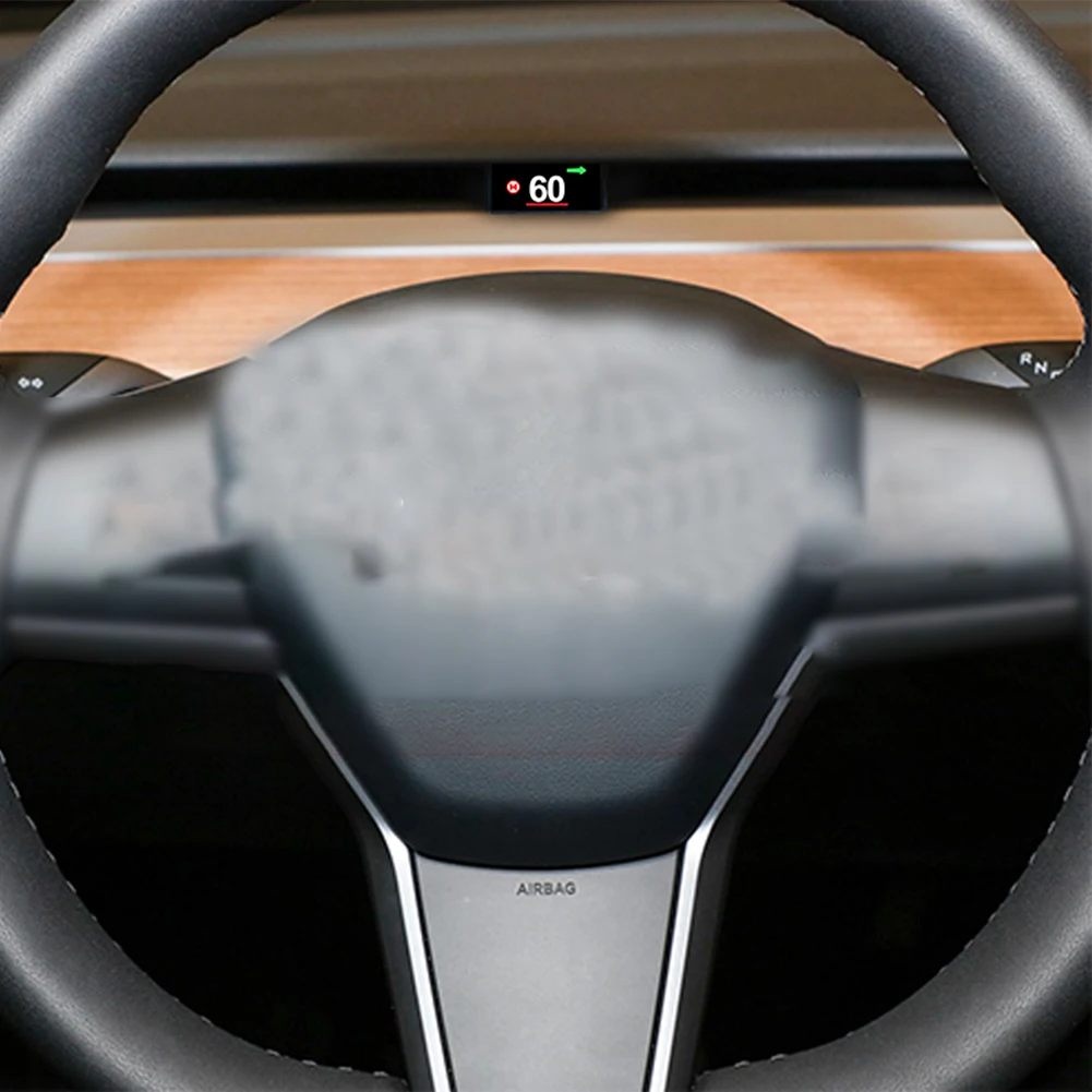 Compteur de vitesse intégré HUD pour Tesla Model 3Y 2017 2023, Affichage tête haute, Batterie