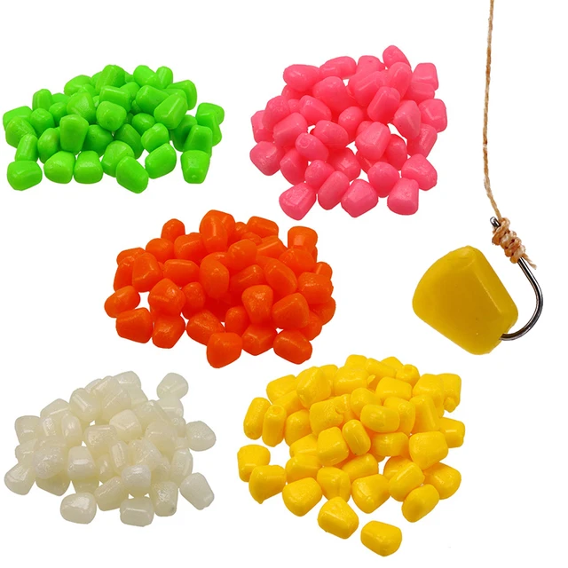 50 Pcs Silicone Corn Smell Soft Bait Floating Water Corn Carp