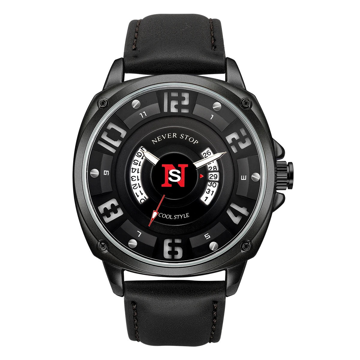 2023 The latest fashion men's top luxury brand stainless steel waterproof timing quartz watch