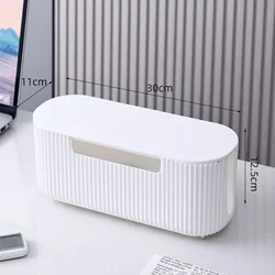 Cable Storage and Wire Management Organizer Box (White)