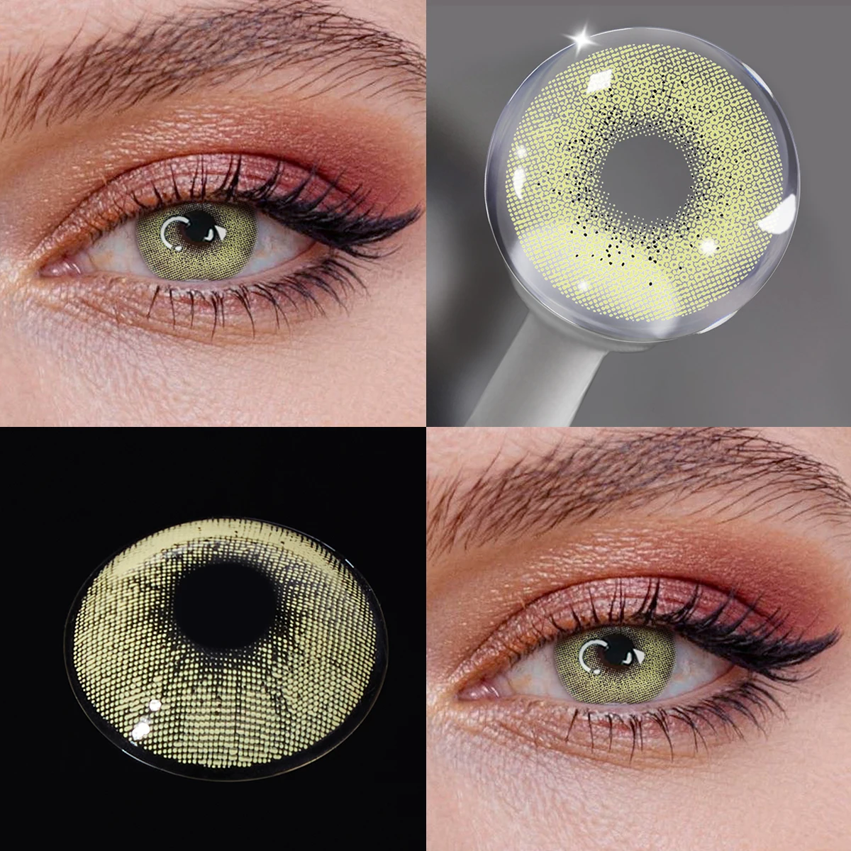 Emerald Green Color Contact Lenses for Women's Christmas Gift - Enhance Your Natural Makeup Look