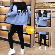 

Spring and autumn new men's casual suit Korean version of the trend handsome air equipment jacket