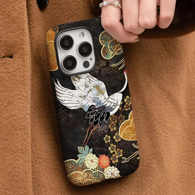 Red-Crowned Crane 2-in-1 Protective Phone Case