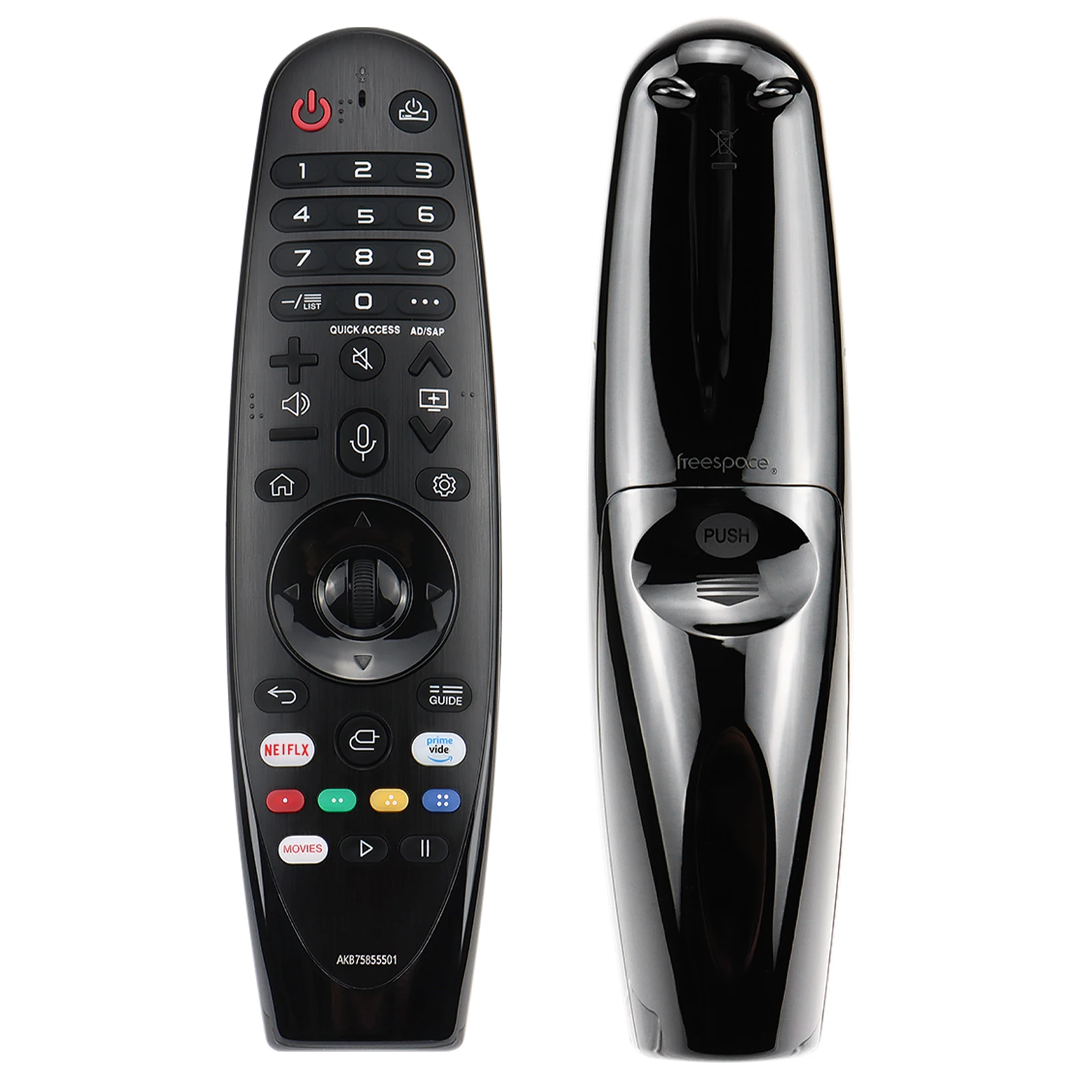 AKB75855501 MR20GA 교체용 리모컨 LG 4K OLED LCD UHD TV 호환 (음성 기능 없음, 포인터 기능 없음)