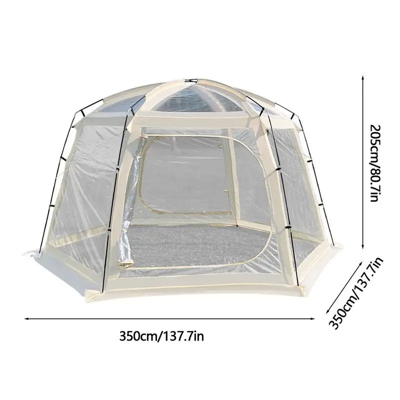 Transparent Thickened PVC Starry Star Tent Portable Spherical Outdoor Camping Tent Quick Opening Folding Tent Rainproof Shelter