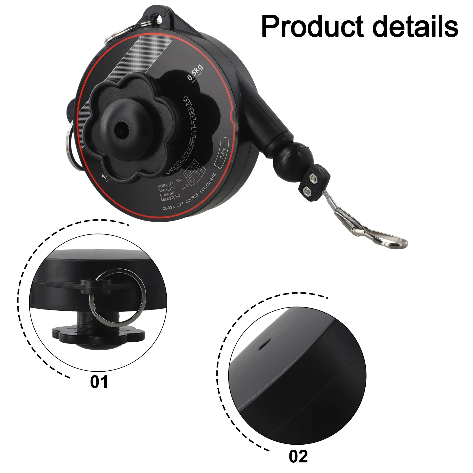 Telescopic Spring Balancer Tool with Adjustable Tension Perfectly Suited for Automotive Repairs and Maintenance Tasks