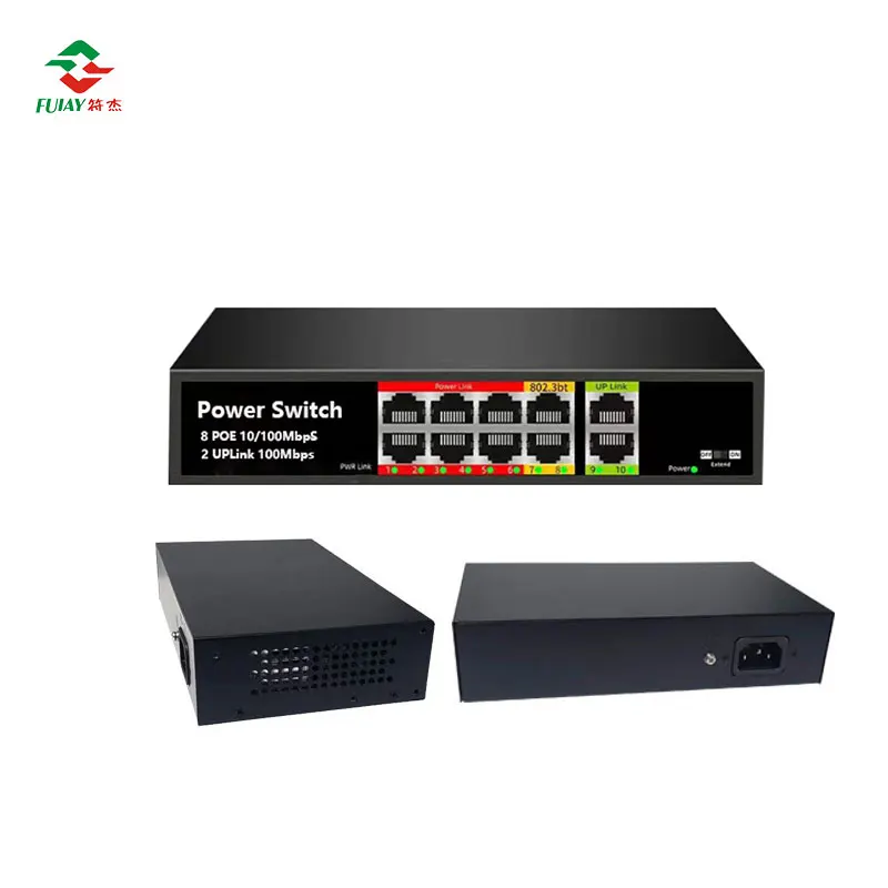 Poe 네트워크 스위치 BT, 8 포트, 2 포트, 업 링크 Poe 스위치, 10, 100mbps