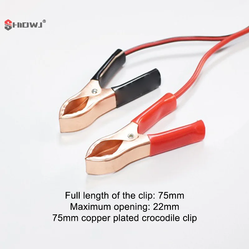 14AWG 36CM 2Pin SAE Quick Disconnect Plug To Battery Alligator Clips Cable Clamps Connectors Cord M20