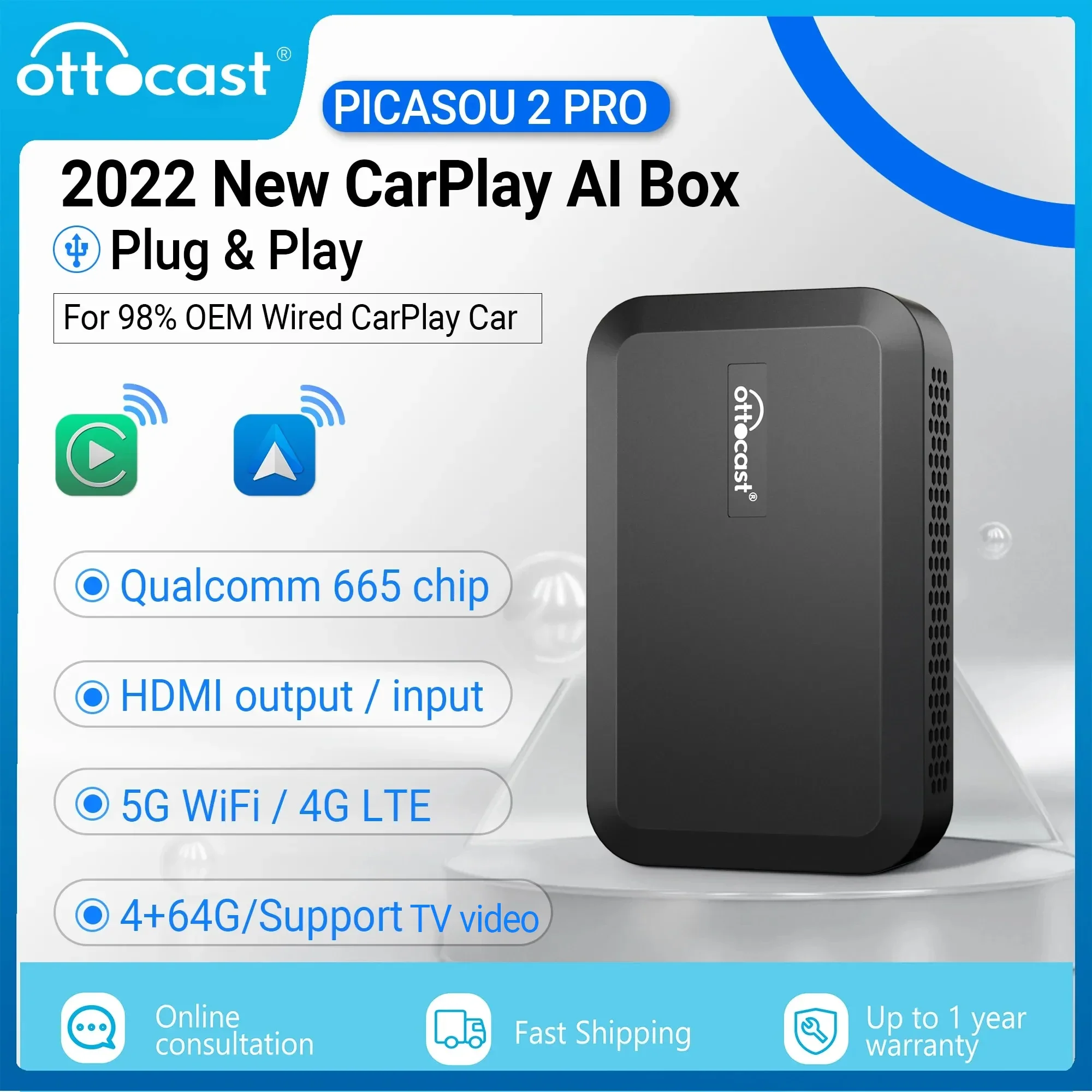 ottocast PICASOU 2 Pro オットキャスト ピカソウ HDMI ottocast PICASOU 2 Pro オットキャスト ピカソウ HDMI