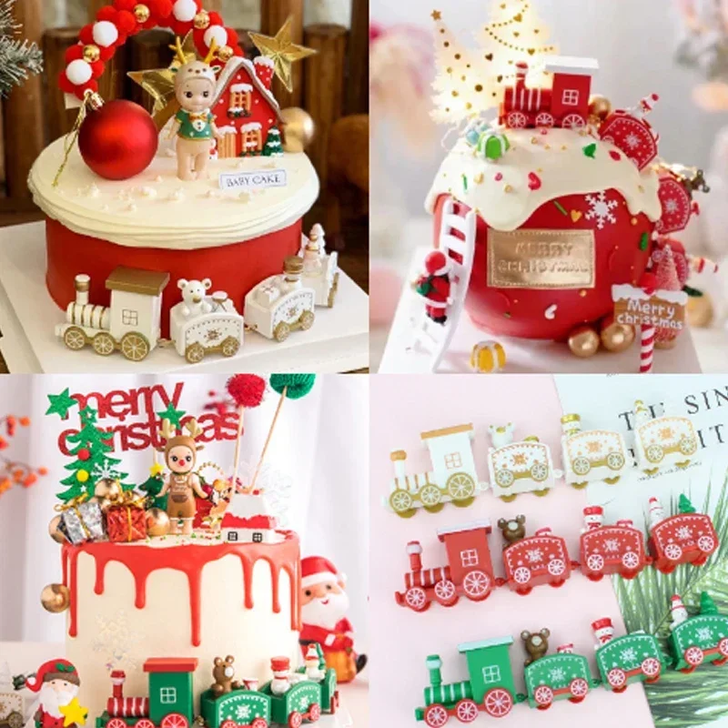 Plastic Train Christmas Ornament Merry Christmas Decoration For Home Xmas Gifts Noel Natal Navidad Happy New Year christmas decorations