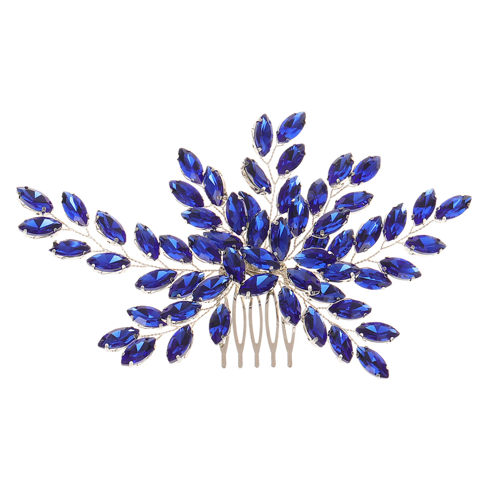 

Bridesmaids Sparkling Hair Comb Blue Hair Styling Tool Accessories for Bridesmaid Hair Decorative Ornaments
