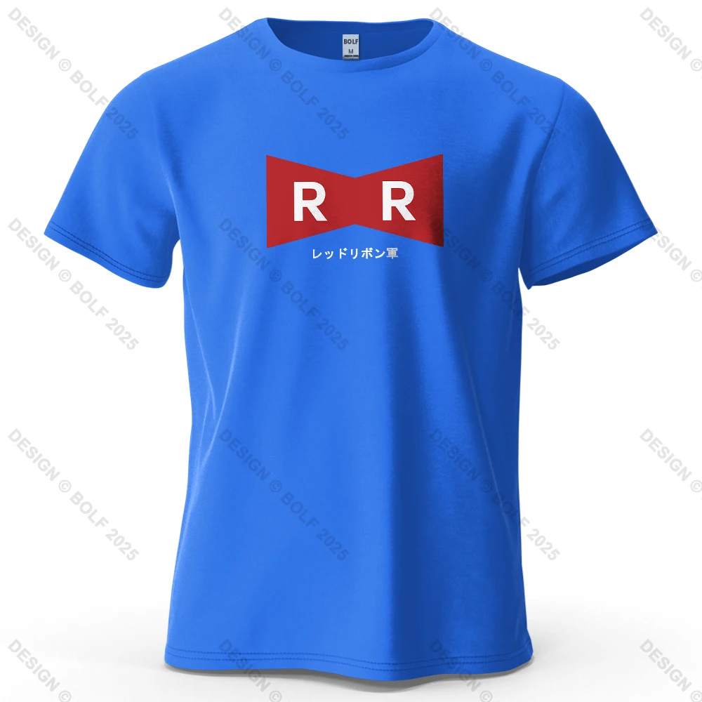 Red Ribbon Army Oversized Unisex Anime Graphic T-Shirt - 100% Cotton Casual Streetwear