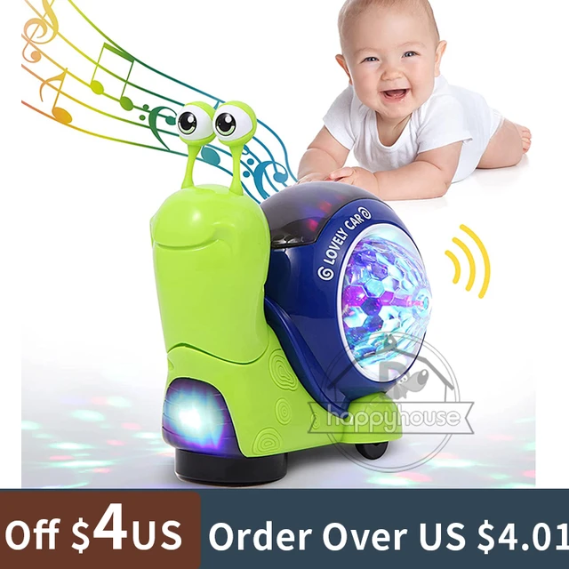 Jouets pour enfants, crabe qui marche, phtalélectronique, robot ermite,  escargot qui brille avec lumière itude, jouet pour bébés et tout-petits -  AliExpress