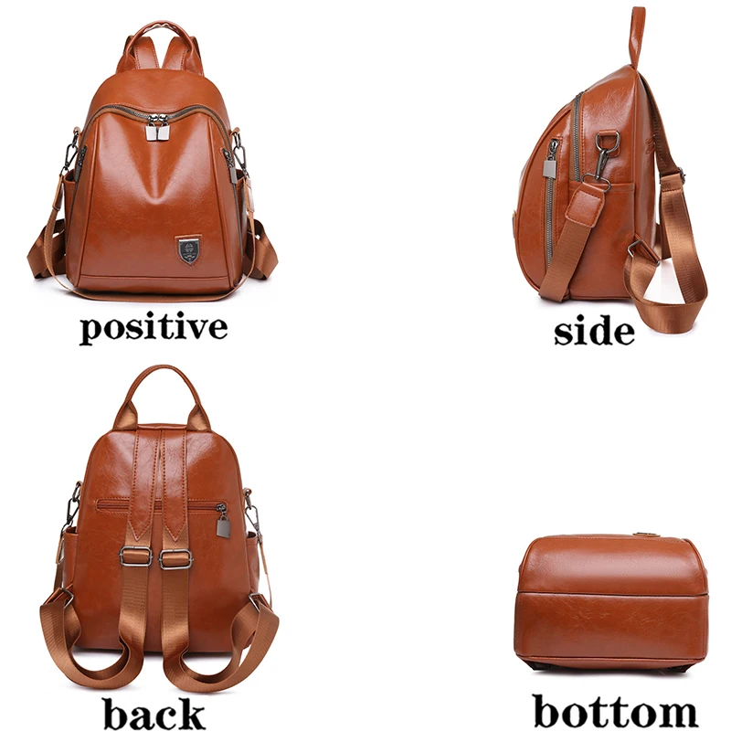 3 in 1 Women's Designer Backpack High Quality Casual Leather Backpacks ...