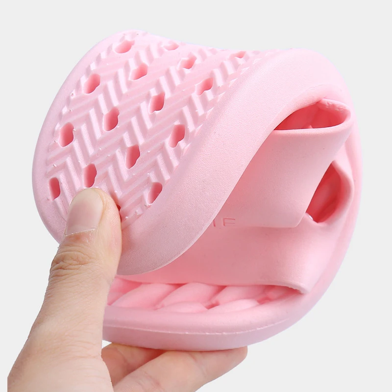 Shower Shoes for Women Men Couples Home Leisure Massage Waterproof Non-slip Fashion Bathroom Slippers 5