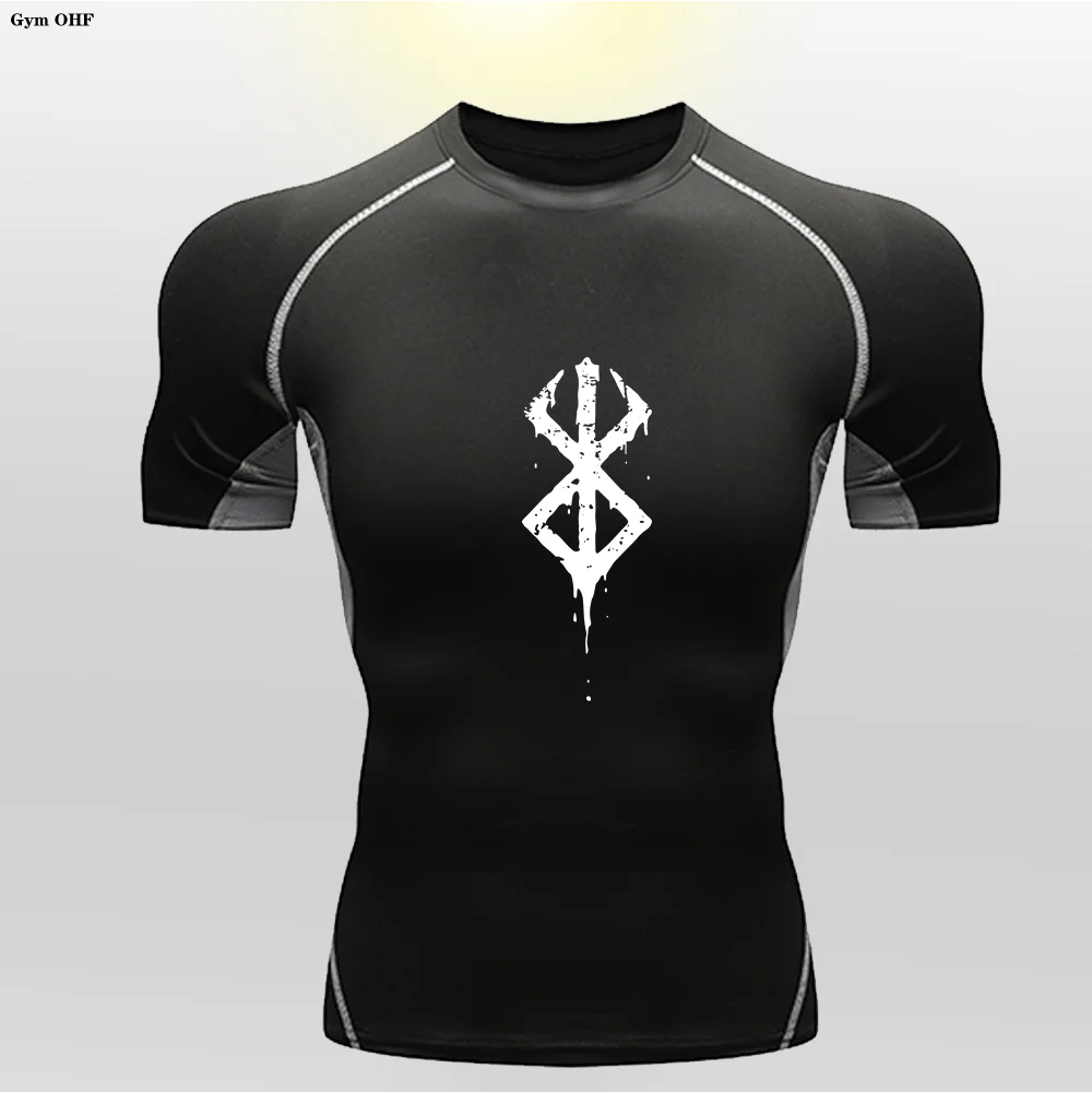 Children's Sports Fashion New T-shirt Anime Print High Elasticity Tight Training Basketball Football Milk Silk Comfortable GYM