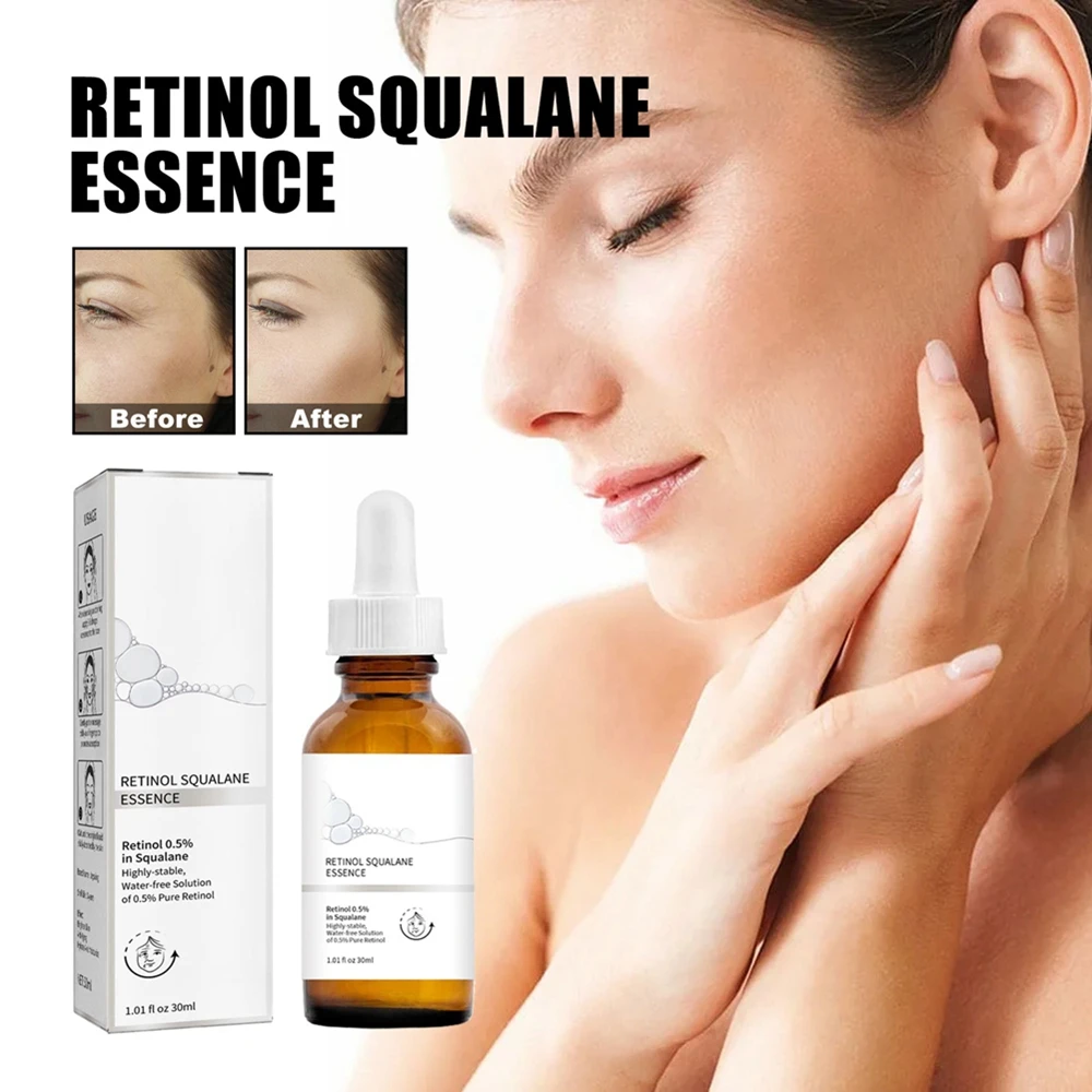 

Retinol Anti Wrinkle Face Serum Anti Aging Lifting Brighten Skin Fade Eye Fine Lines Moisturizing Firming Facial Essence 30ml