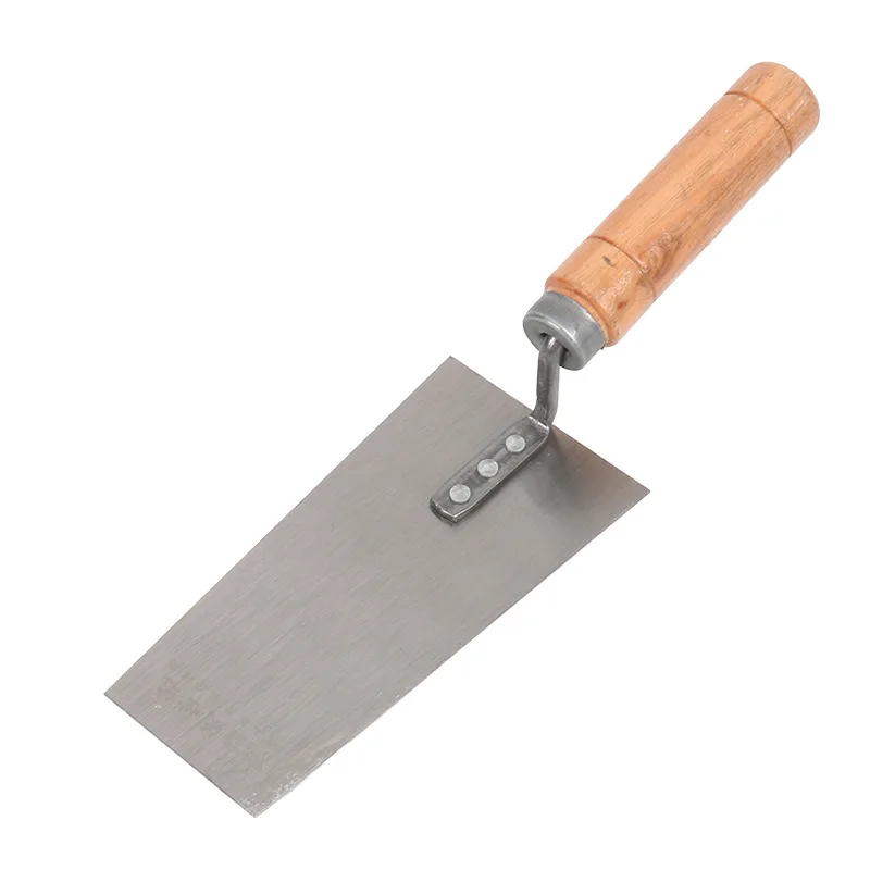 Putty Knife Scraper 13 15 16cm Cement Float Margin Trowel Stainless Steel Putty Knife with Wood Handle Concrete Trowel Wall Spatula Hand Tools