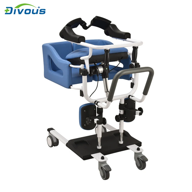 multi-functional elderly disabled patients electric transfer bath toilet transfer wheelchair