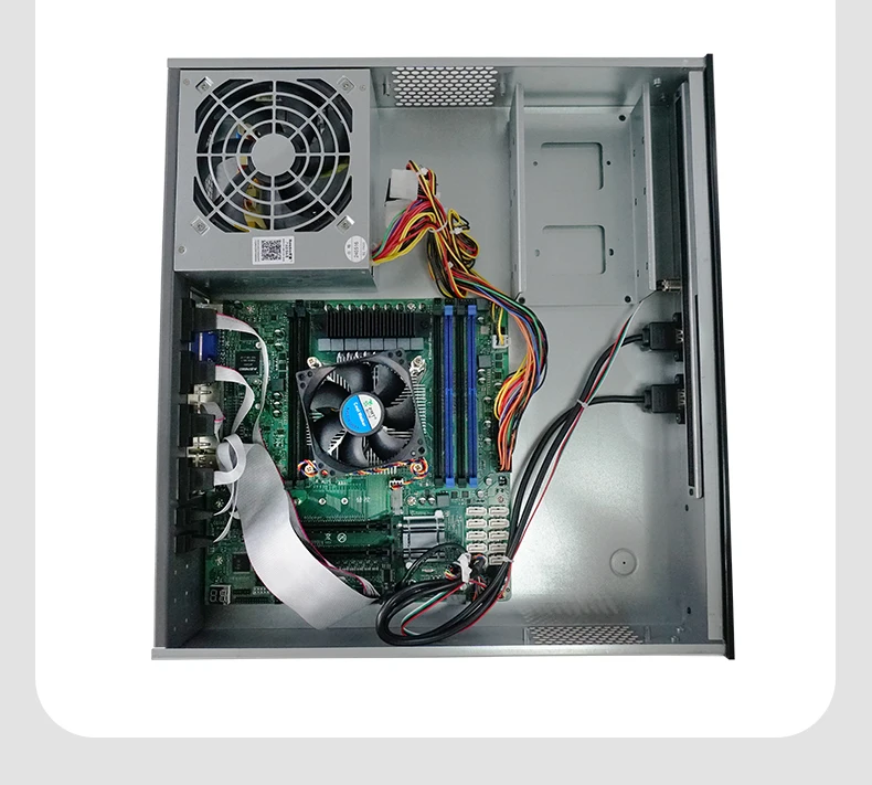 BKHD 2U Router For Xeon E5-2695V4 2650V4 18 Cores 4*2.5G Support ECC Memory 6*Ram Raid 2*M2 SFP+ Expansion For Linux Win 10 11 5