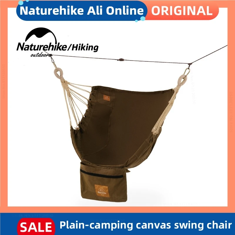 

Naturehike Camping Swing Hanging Chair Canvas Rollover Resistant Outdoor Portable Hanging Chair Picnic Hammock Outdoor Leisure