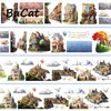 2m/Roll European Style Architecture PET Transparent Tape Decorative Adhesive Stickers for Scrapbooking Journal Card Making 4