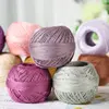 No. 7 Lace Thread Thin Summer Crochet Yarn Bamboo Fiber Linen High Twist Thin Thread Handmade DIY Materials Used for Making Crocheted Summer Thin Hollow Sweater Scarf Shawl Hat Tablecloth Sofa Cover Sandals and Other Clothing Yarn Balls 1 Bag = 300g=6 1