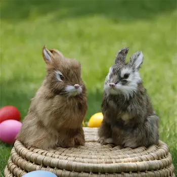 Realistic Plush Rabbit Toy 1