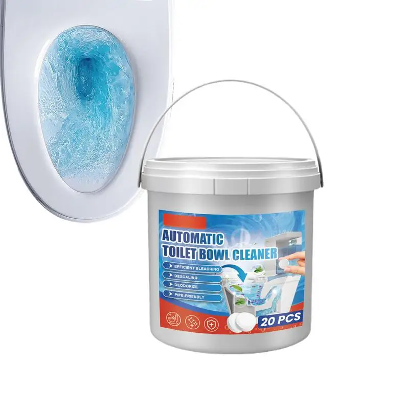 

Automatic Toilet Bowl Cleaner Household Toilet Cleaners Slow-Releasing Toilet Tank Cleaners Cleaning Supplies Deep Cleaning 20pc