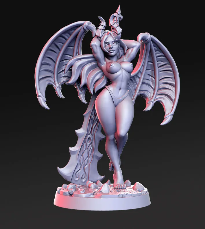 1/24 75mm 1/32 56mm Resin Model  Angel Girl Figure Unpaint No Color RW-110