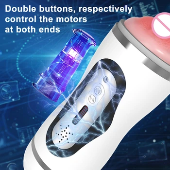 Masturbators For Men Automatic Sucking Vibrator Heating Real Vagina Blowjob Pussy Sex Machine Vibrating Sex Toy Masturbation Cup 6