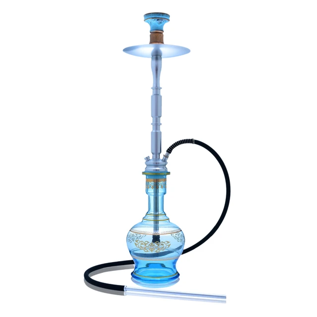 DEJAYA Glass Hookah Set Big Size Shisha for Smoke One Hose