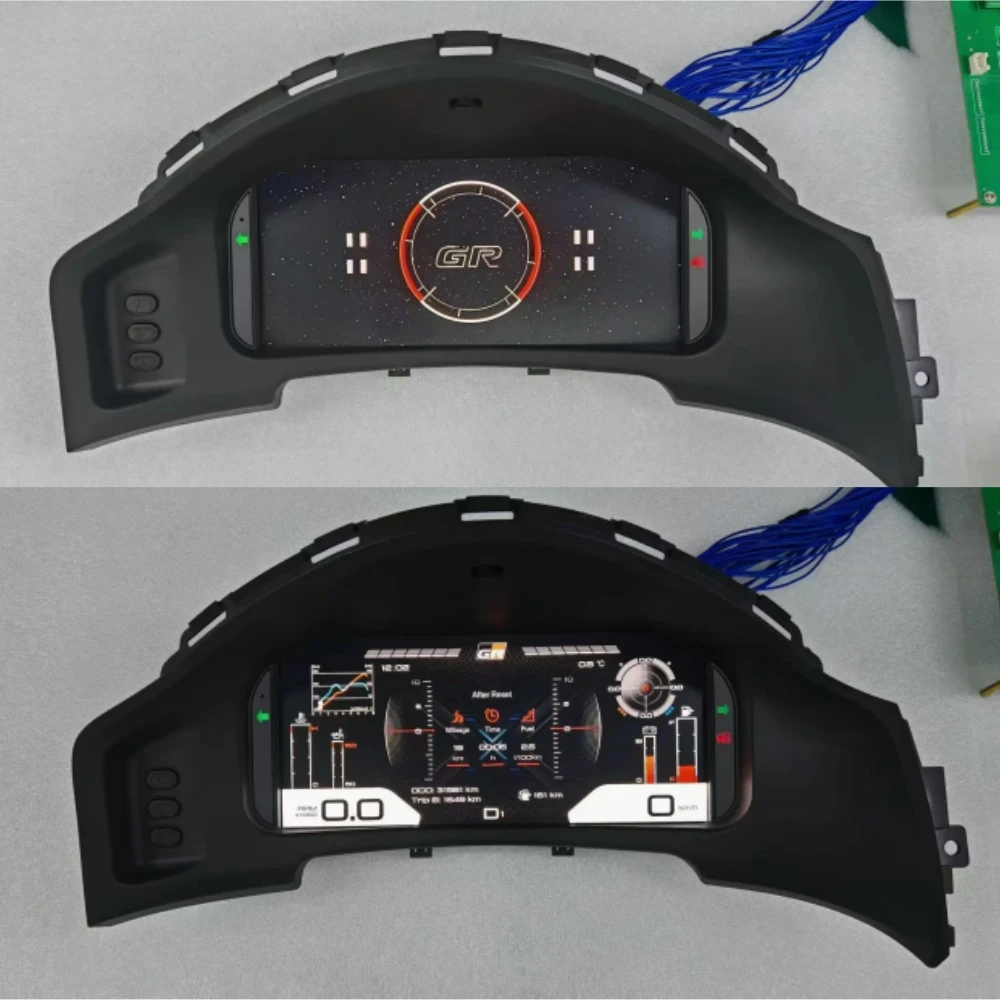 Pantalla LCD Android para Toyota 86/Subaru BRZ 2013-2019, Velocímetro Digital para Auto, Panel de Instrumentos, Carplay 6