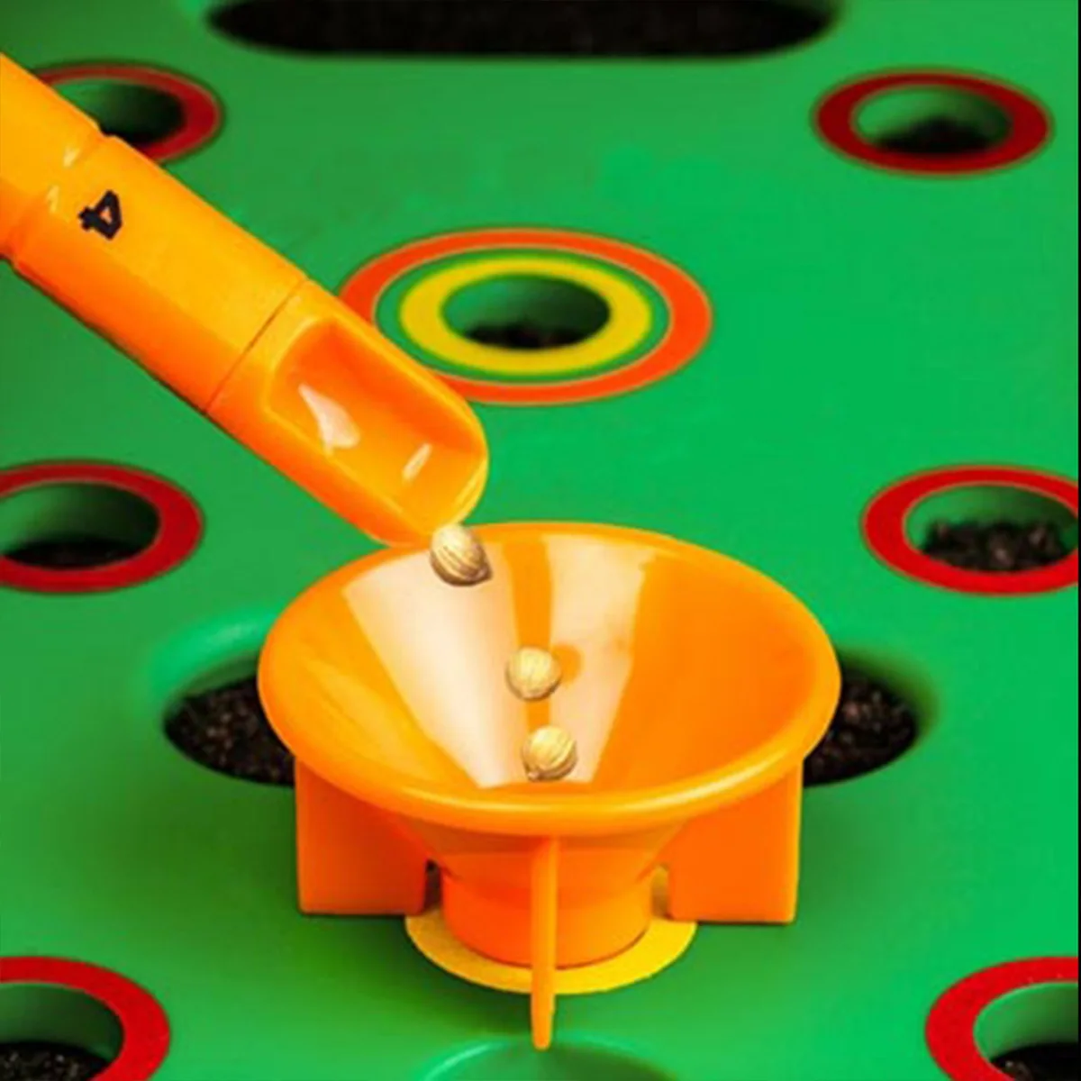 30 X 30cm Seed Sower Balcony Garden Template Square Gardening Seedling Spacer Tool With Funnel for Balcony Garden Planting 2 | 30 X 30cm Seed Sower Balcony Garden Template Square Gardening Seedling Spacer Tool With Funnel for Balcony Garden Planting 2