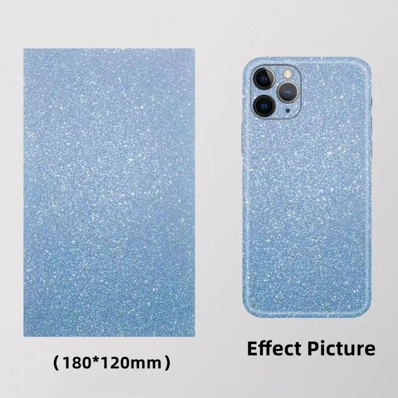 Luxury Glitter Bling Phone Stickers For iPhone Universal Decorative Film For Blade Cutting Machine Film Paster Rear Back Sticker