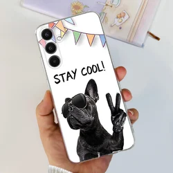 Cute Cat Flower Print Soft Silicone TPU Phone Case - Enhanced Design - Samsung A54 (Lotus root color)