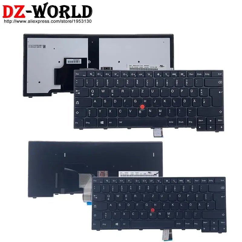 Teclado Retroiluminado de Alemão para Lenovo Thinkpad T440 T440s T450 T450s T460 L440 L450 L460 L470 E431 E440 Laptop 04y0874 01ax322