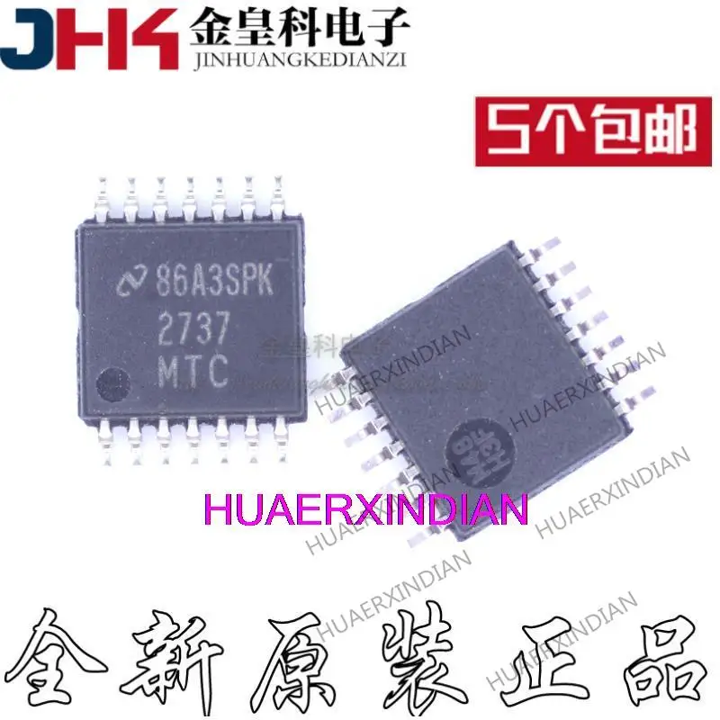 

10 шт., новинка, оригинальная модель LM2737MTC 2737MTC TSSOP-14 IC