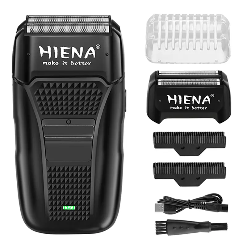 HIENA shaving machine men Electric shaver Hair clipper Rechargeable Metal Housing Pro Electric Shaver For Men Electric home - Image 8