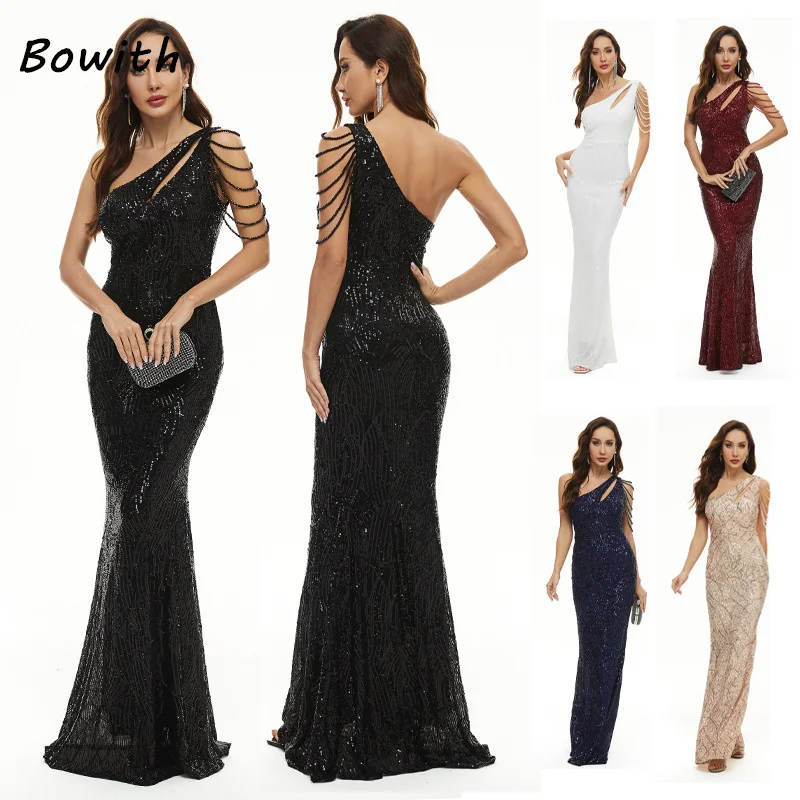

Bowith Wedding Party Dress Evening Dress Elegant Sleeveless Backless Sexy Wrap Dresses for Women Formal Occasion Prom vestidos