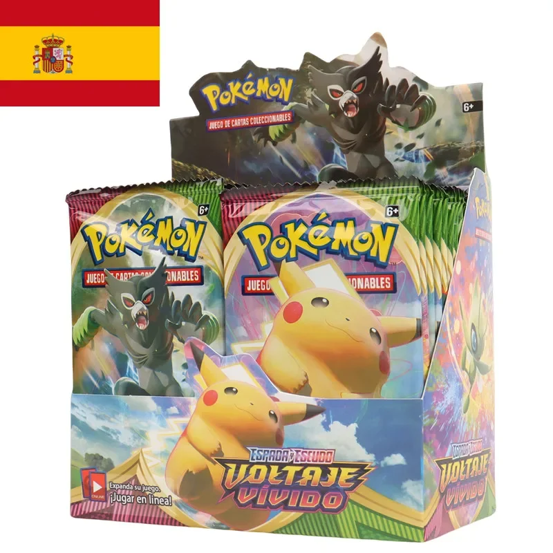 40/360Pcs Spanish Version Pokmon Card TCG: Sword shield Vivid Voltage Booster  Box Pokemon Cards 36 Pack Box Gifts - AliExpress 26