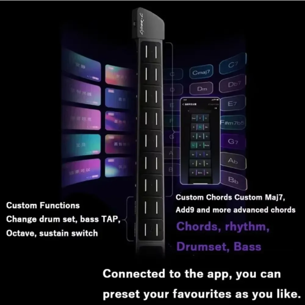 【New】ENYA CyberG Stringless Guitar Intelligent Playing One Man Band Autostop Piano Electronic Musical Instrument
