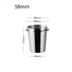 Stainless Steel Coffee Dosing Cup - Precision Powder Feeder (58MM)