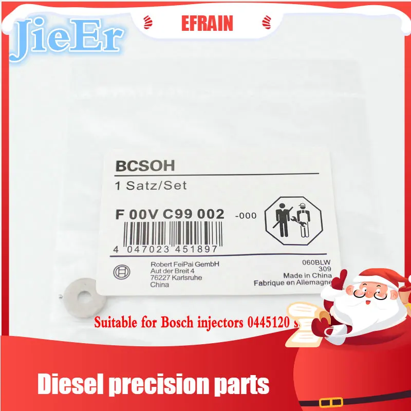 

10 pcs/lot Injector Repair Kit F00VC99002 and F00VC05001 Steel Ball Diameter 1.34mm Overhaul Kit F 00V C99 002 for 0445120***