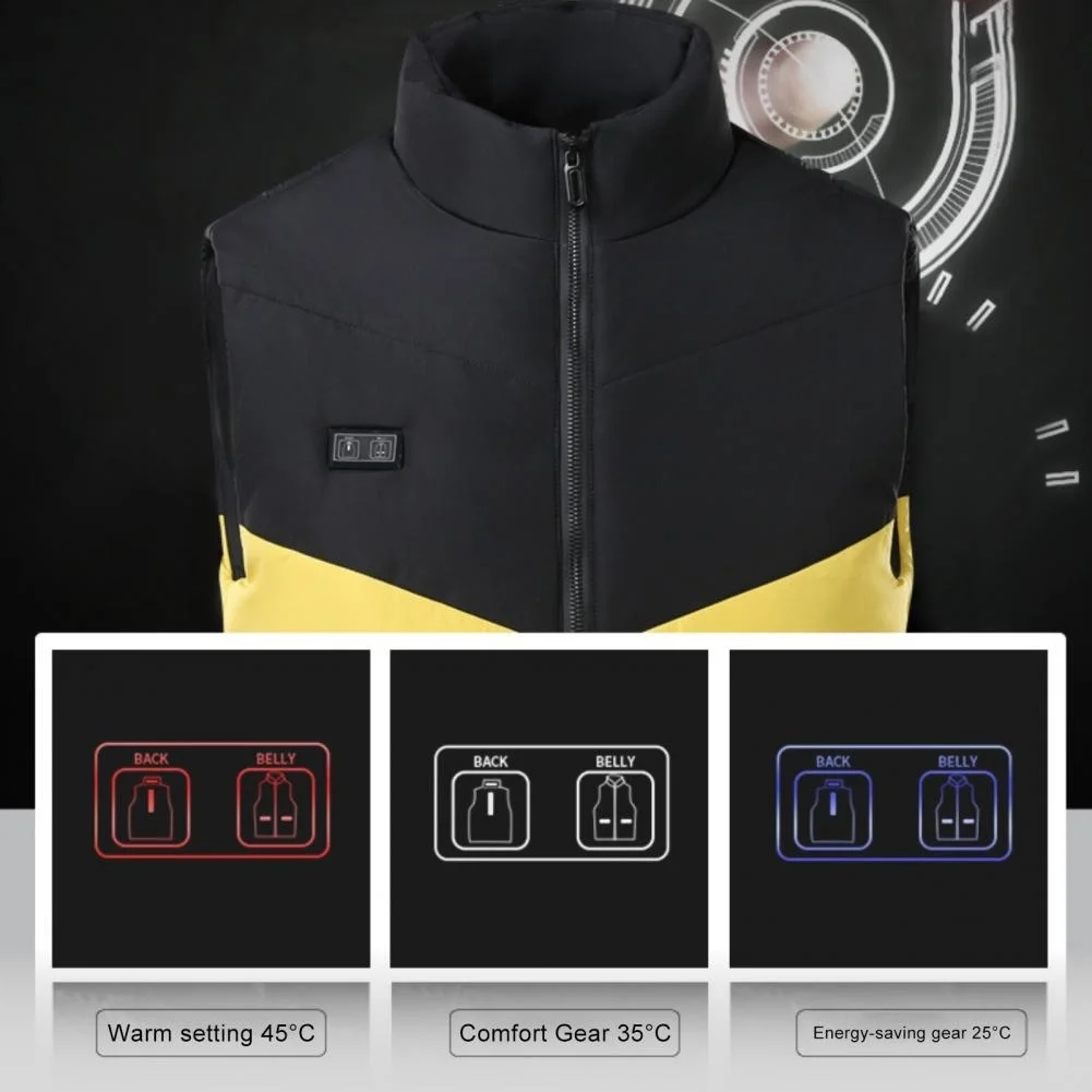 

11 Areas Men Women Heated Jackets Outdoor Vest Coat USB Long Sleeves Heating ded Jackets Warm Winter Thermal Clothing